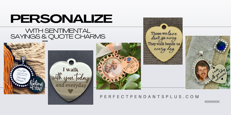 personalized sentimental gift charm saying love 