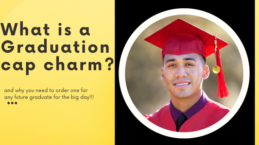 What is a Graduation Cap Photo Memorial Tassel Charm?