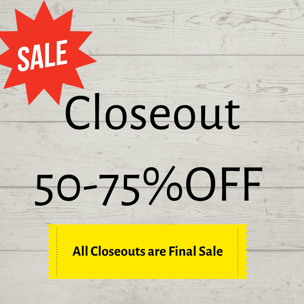 CLOSEOUTS 50-75% Off