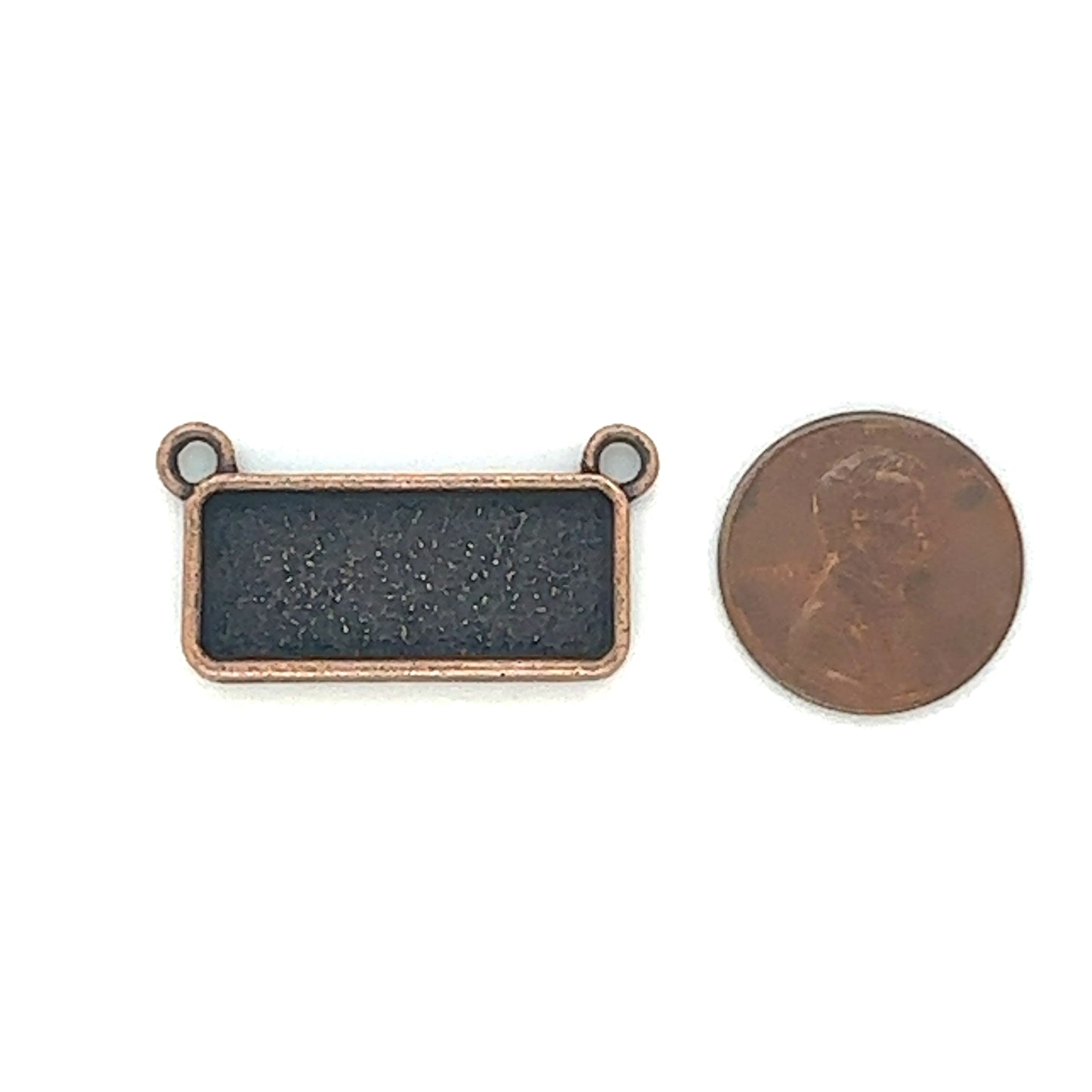 12 Pendants 10x25mm Rectangle Connectors Setting Horizontal Necklaces - Perfect Pendants Plus