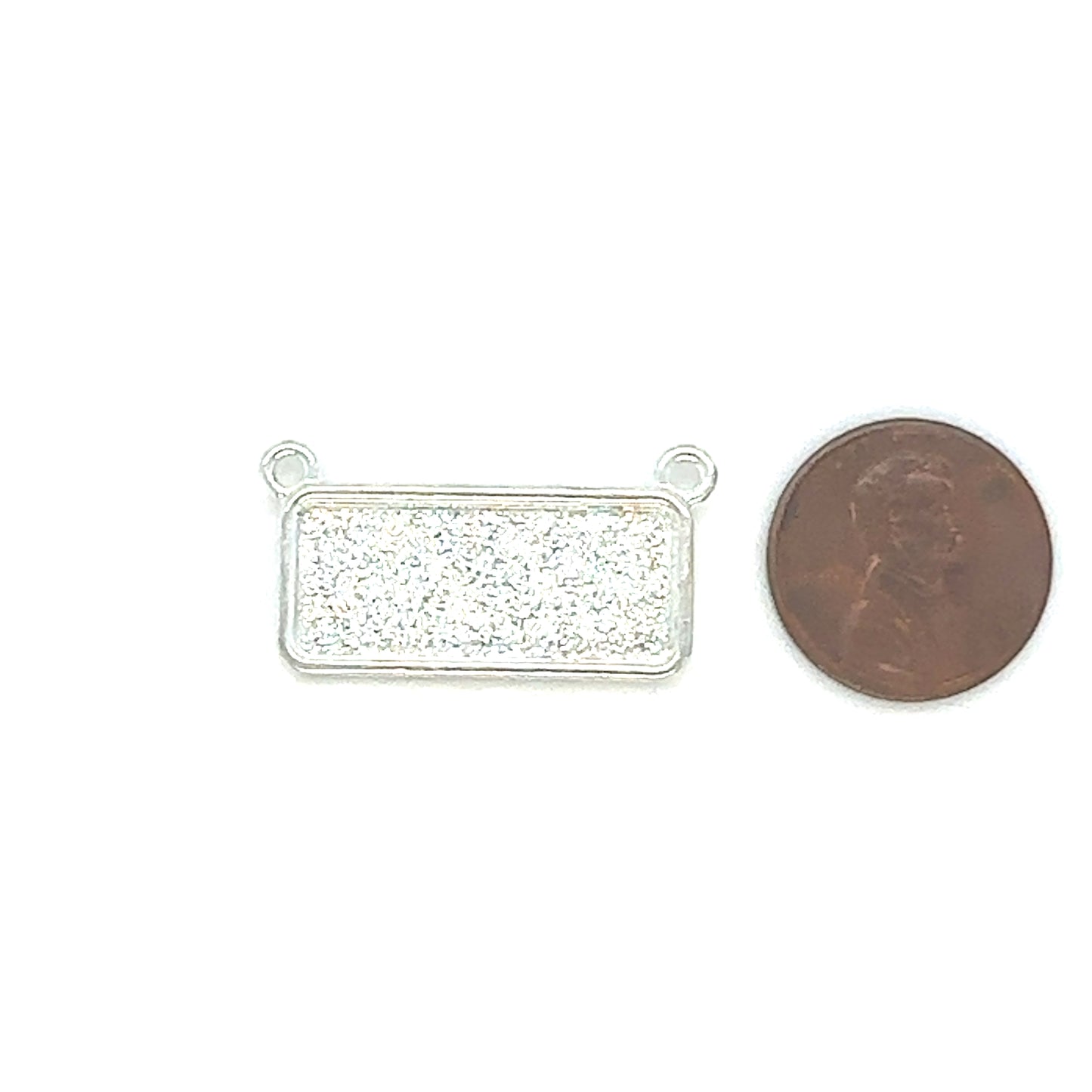 12 Pendants 10x25mm Rectangle Connectors Setting Horizontal Necklaces - Perfect Pendants Plus