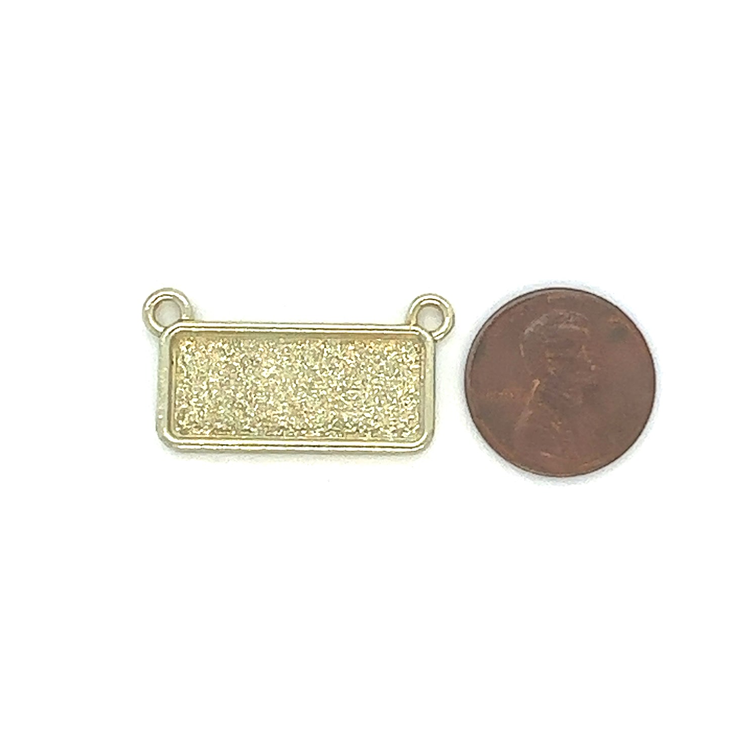12 Pendants 10x25mm Rectangle Connectors Setting Horizontal Necklaces - Perfect Pendants Plus