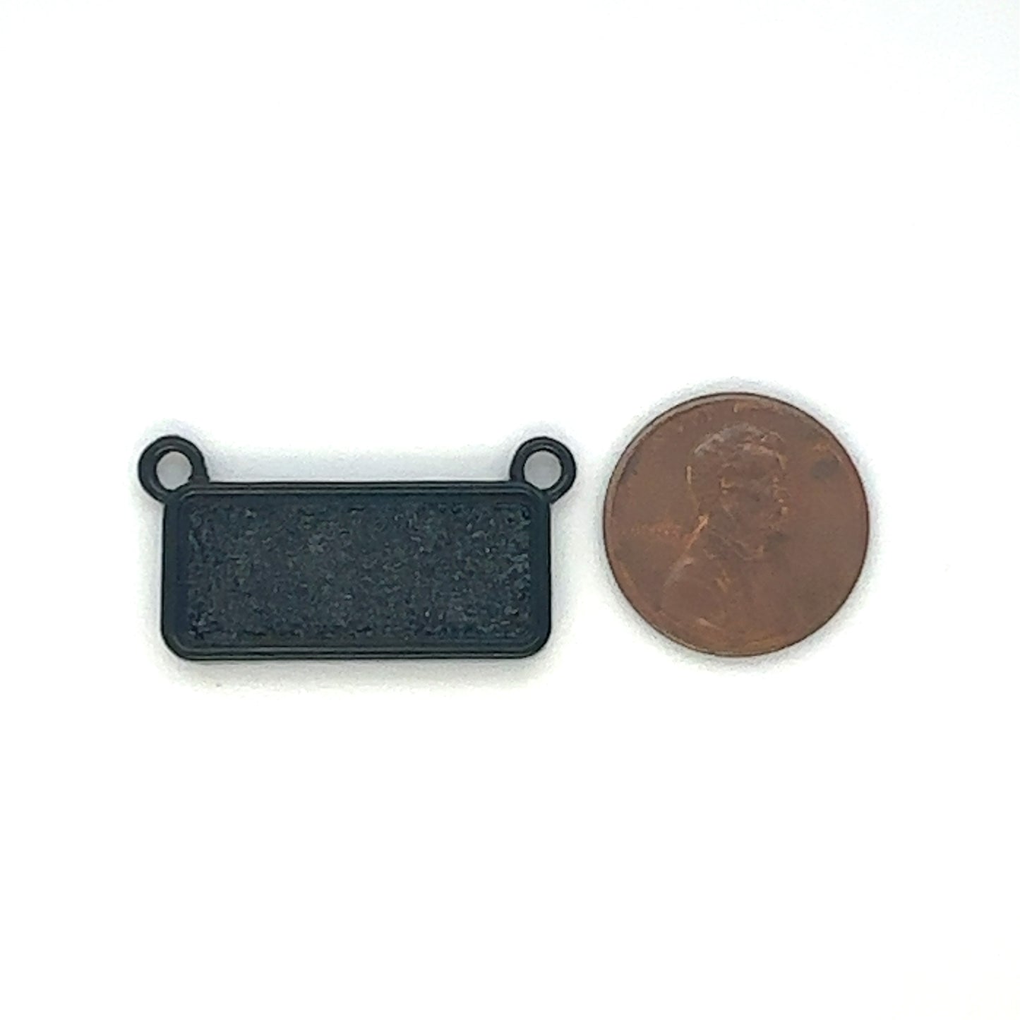 12 Pendants 10x25mm Rectangle Connectors Setting Horizontal Necklaces - Perfect Pendants Plus