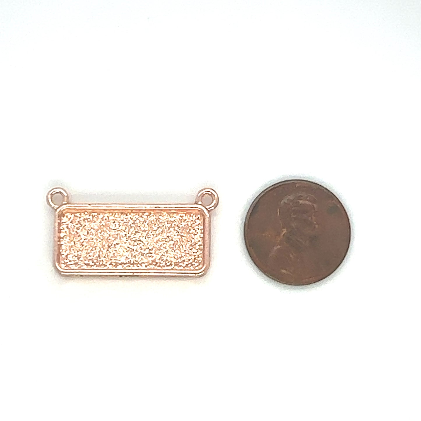 12 Pendants 10x25mm Rectangle Connectors Setting Horizontal Necklaces - Perfect Pendants Plus
