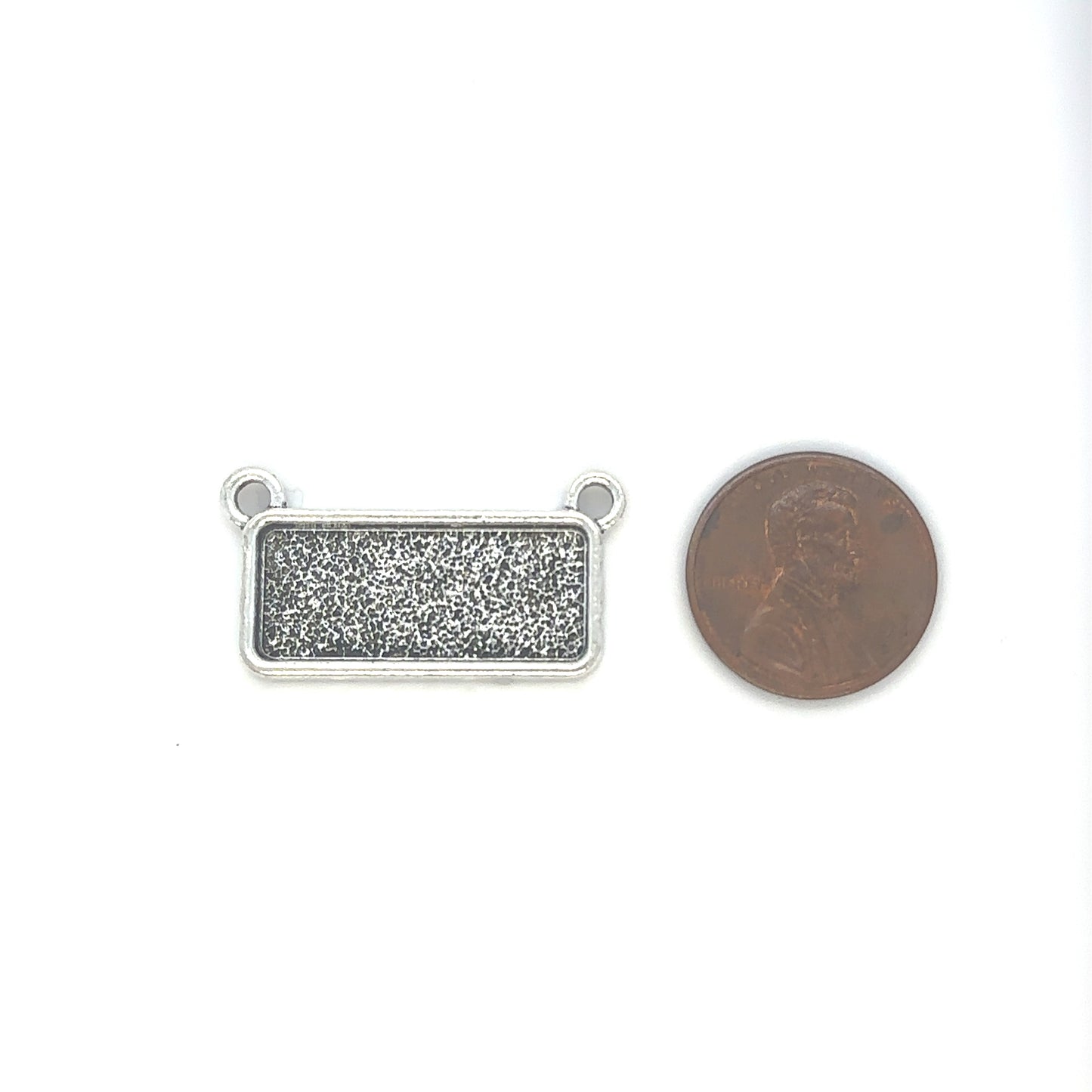 12 Pendants 10x25mm Rectangle Connectors Setting Horizontal Necklaces - Perfect Pendants Plus