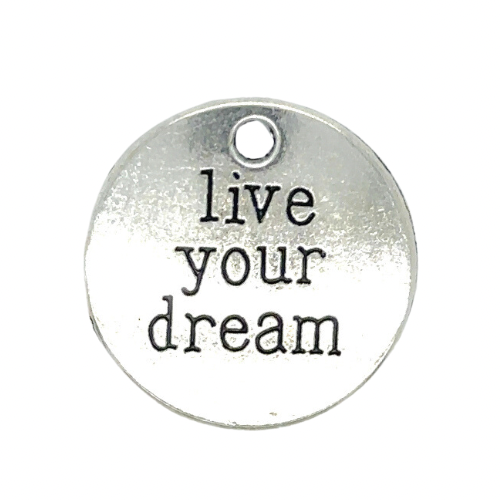 12 Live Your Dream Graduation Charm - Perfect Pendants Plus