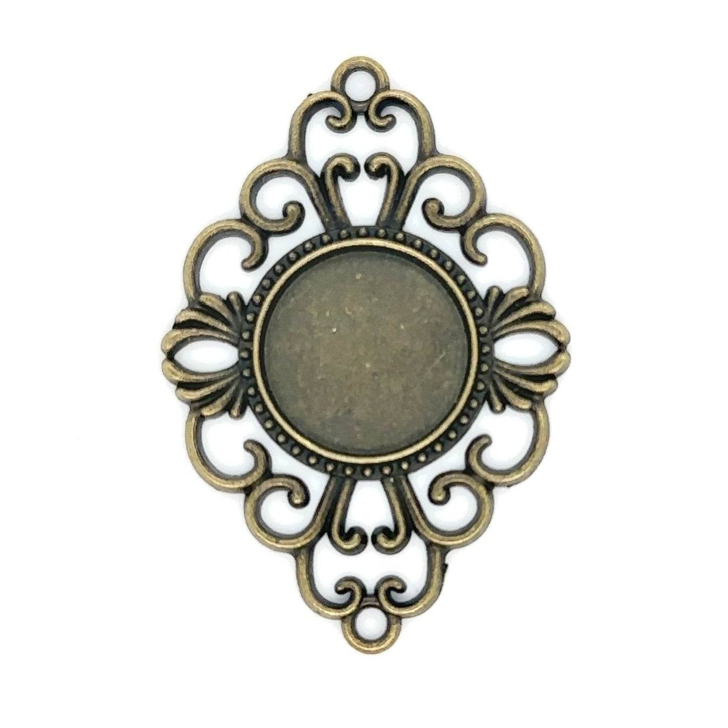 12 - 18mm Round jewelry Connector Blank Pendants - Perfect Pendants Plus