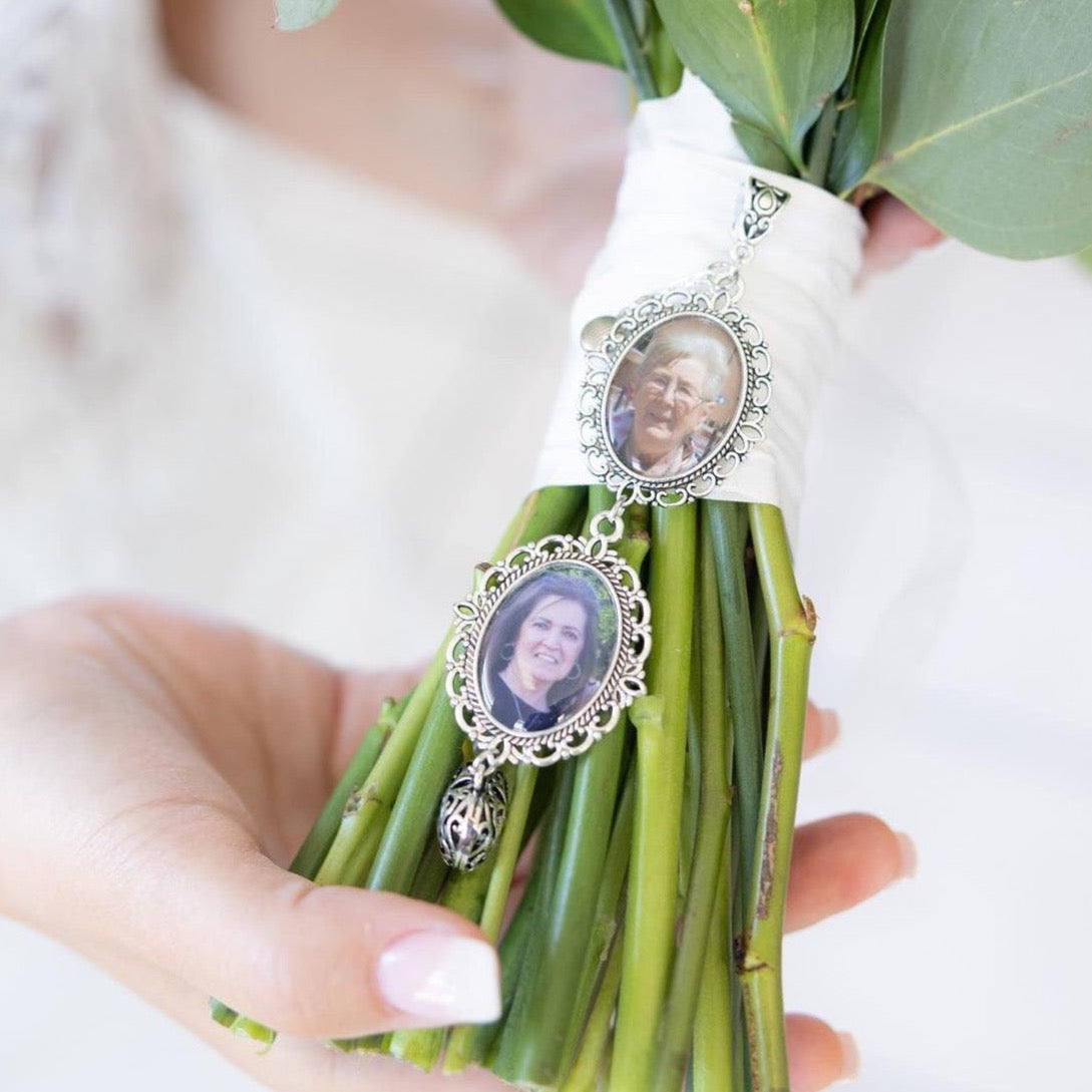 Custom Made Memorial Keepsake Charm Sentimental Bride - Perfect Pendants Plus