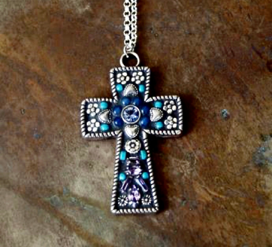 Extra Large Cross Blank Pendant Base 70x43mm - Perfect Pendants Plus