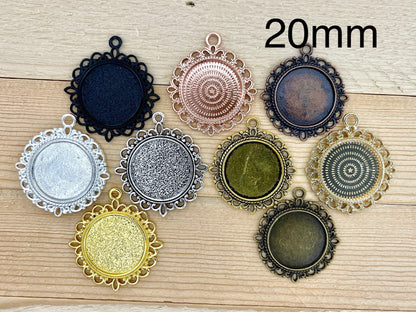 Personalized Round Lace Photo Charms for Groom