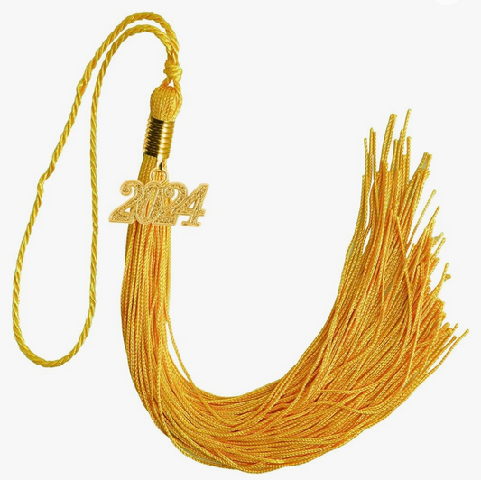 Yellow Gold graduation tassel 2024