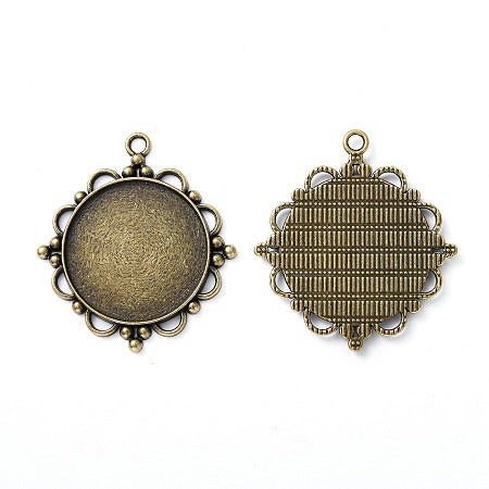 30mm Round Deep Pendant Trays - Perfect Pendants Plus