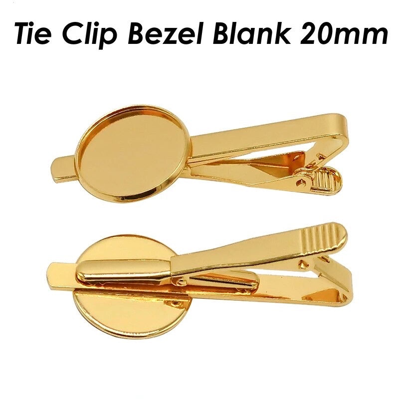 DIY KIT Tie Clips for Wedding Party & Groom - Perfect Pendants Plus