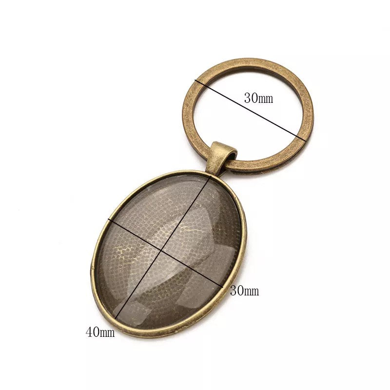 30x40mm Oval Key Chains kits - Perfect Pendants Plus