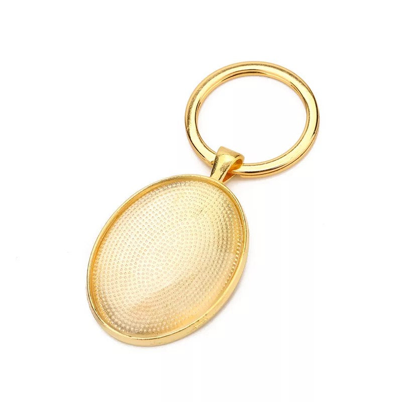 30x40mm Oval Key Chains kits - Perfect Pendants Plus
