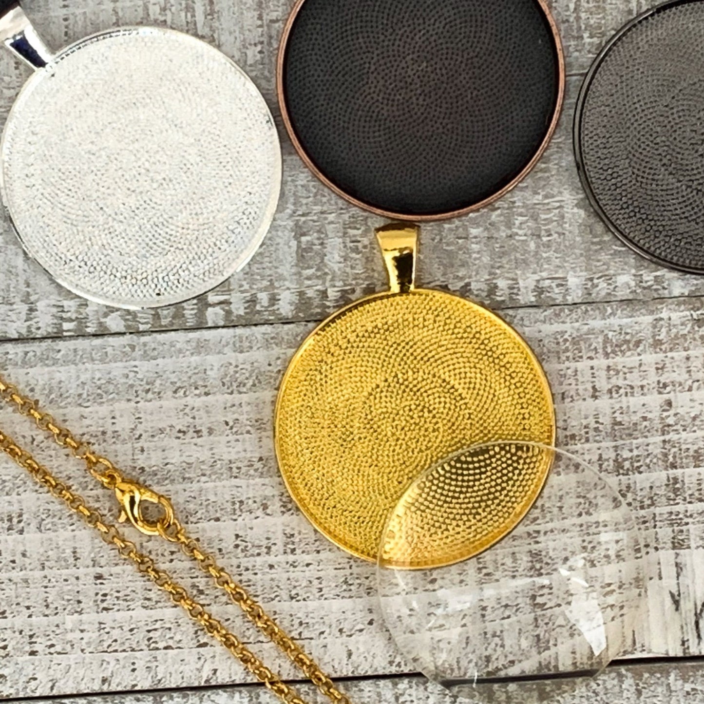 Necklace Making KITS 38mm Large Round Pendants - Perfect Pendants Plus