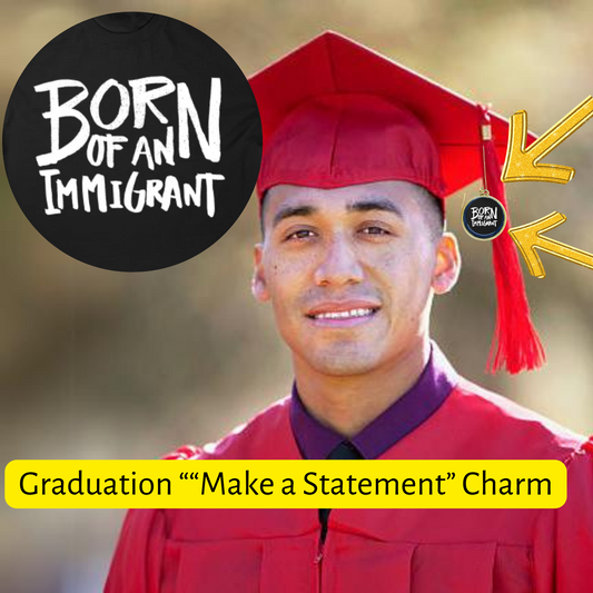 Make a Statement graduation tassel charm Born of an Immigrant