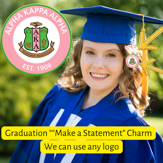 sorority pin college graduation cap charm 
