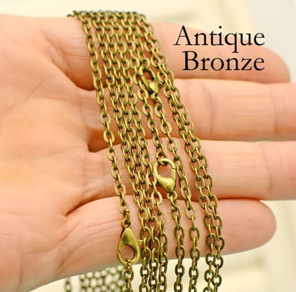 30 inch chain necklace Bronze