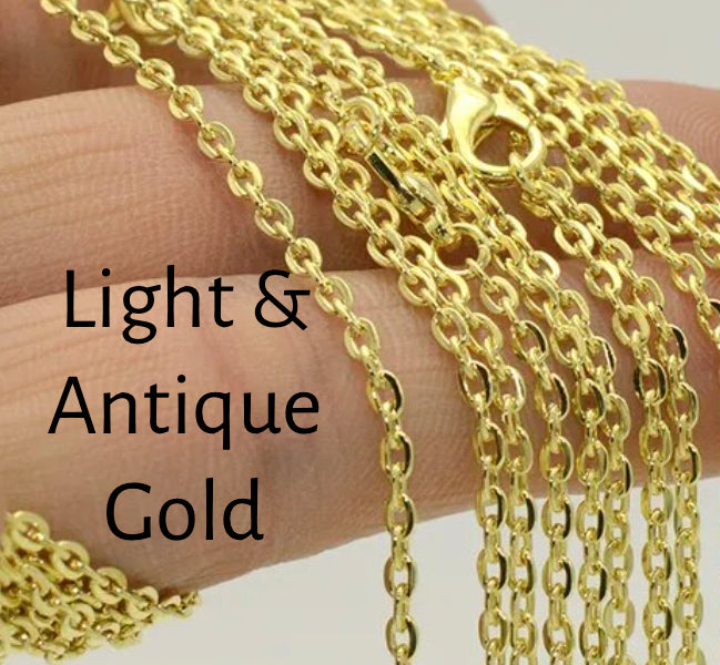 50 Wholesale 24 inch Rolo Chain Necklaces - Perfect Pendants Plus