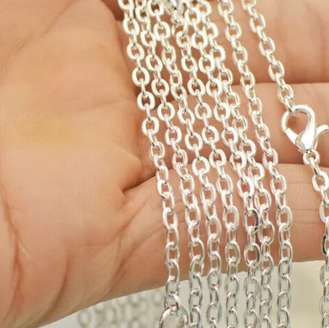 50 Wholesale 24 inch Rolo Chain Necklaces