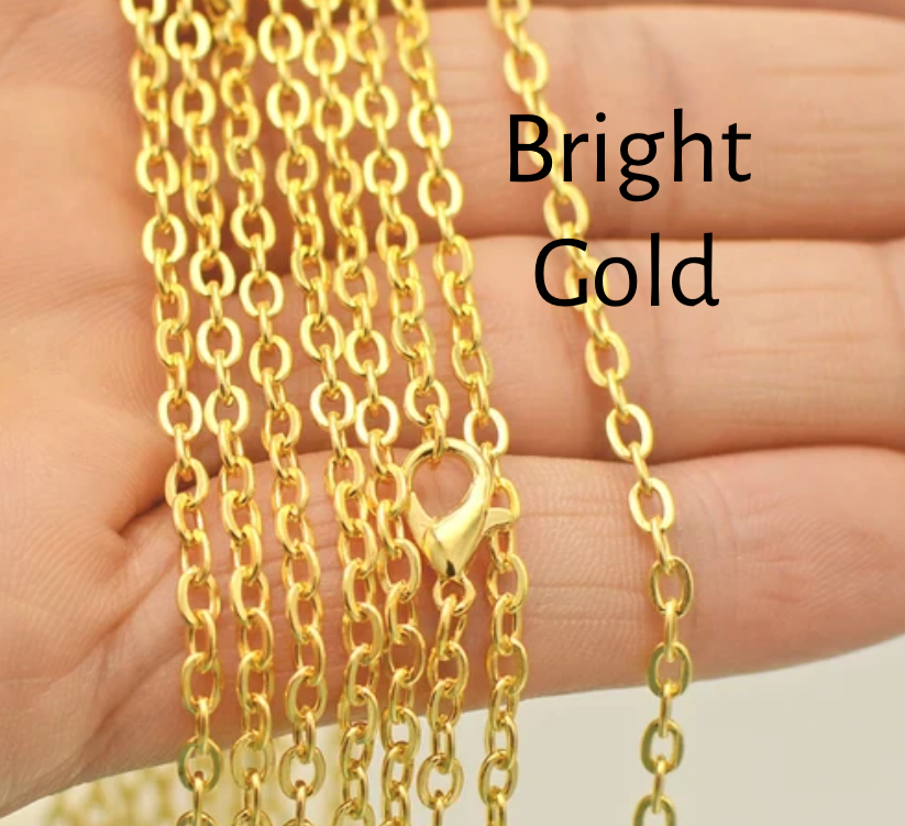 gold chain link necklace