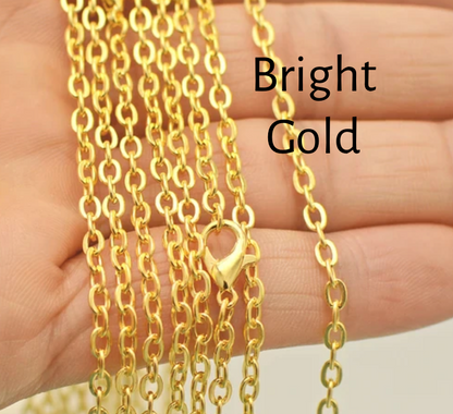 50 Wholesale 24 inch Rolo Chain Necklaces