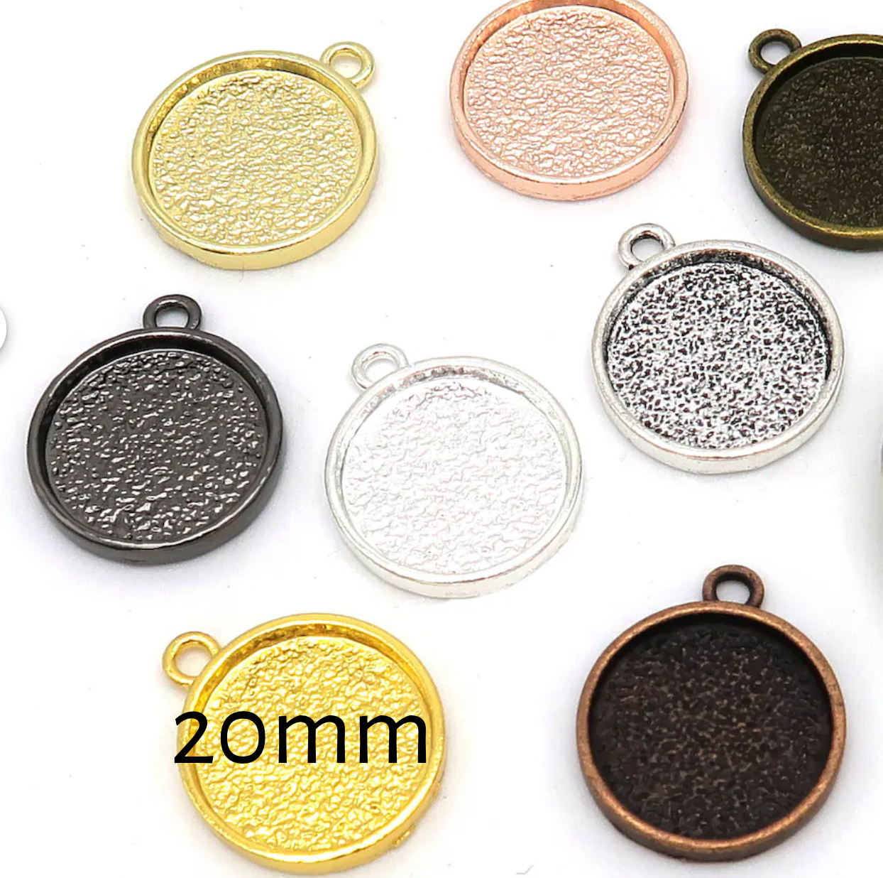 20mm Round Bezel Jewelry Blanks