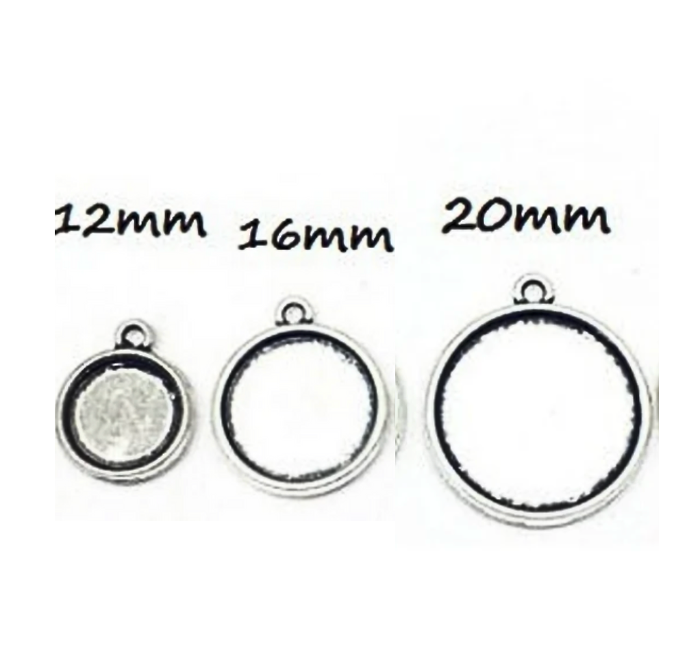 Round Dangle Glass and Earrings Multi Size - Perfect Pendants Plus