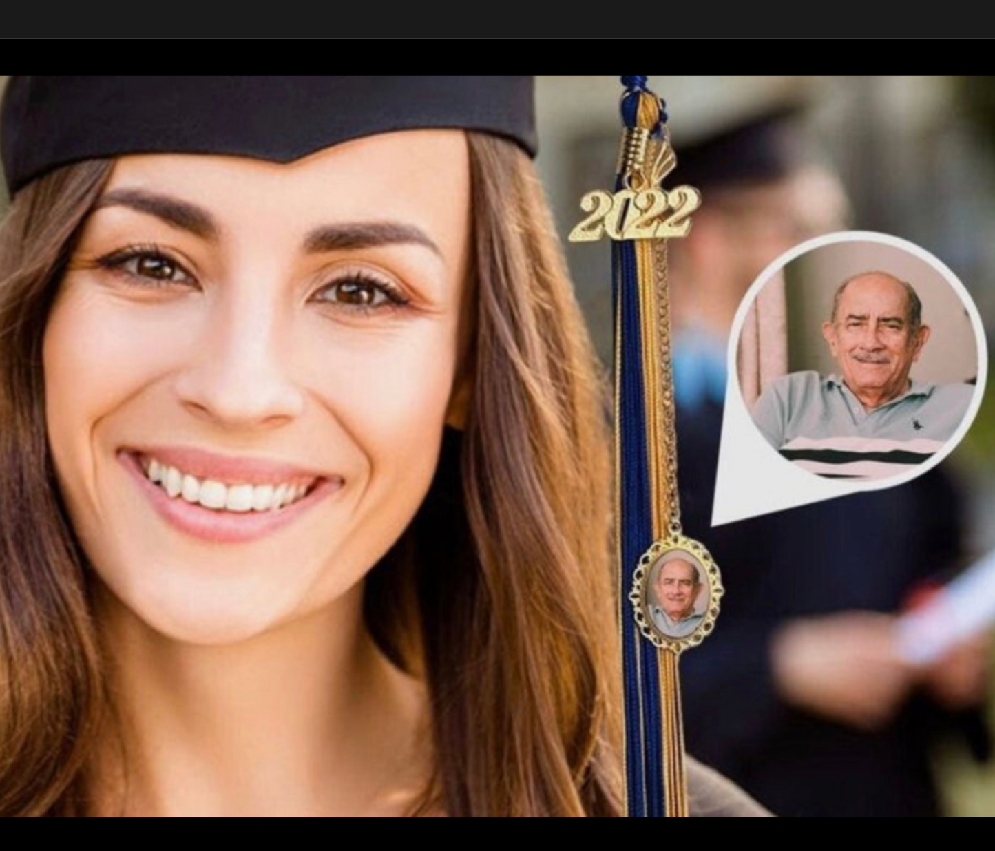 DIY Kit Graduation Tassel with Lace Memorial Photo Charm - Perfect Pendants Plus