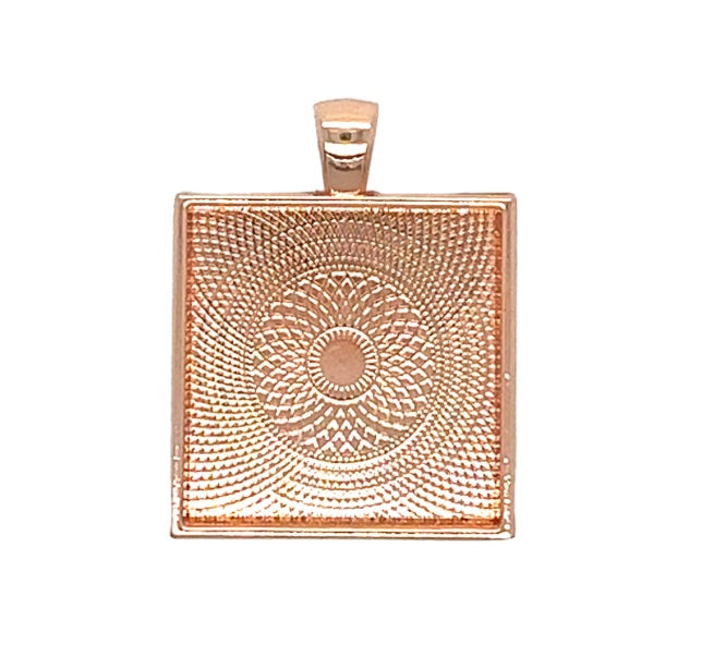 DIY Kit 25mm Square with Pearl Pin Wedding Photo Jewelry - Perfect Pendants Plus