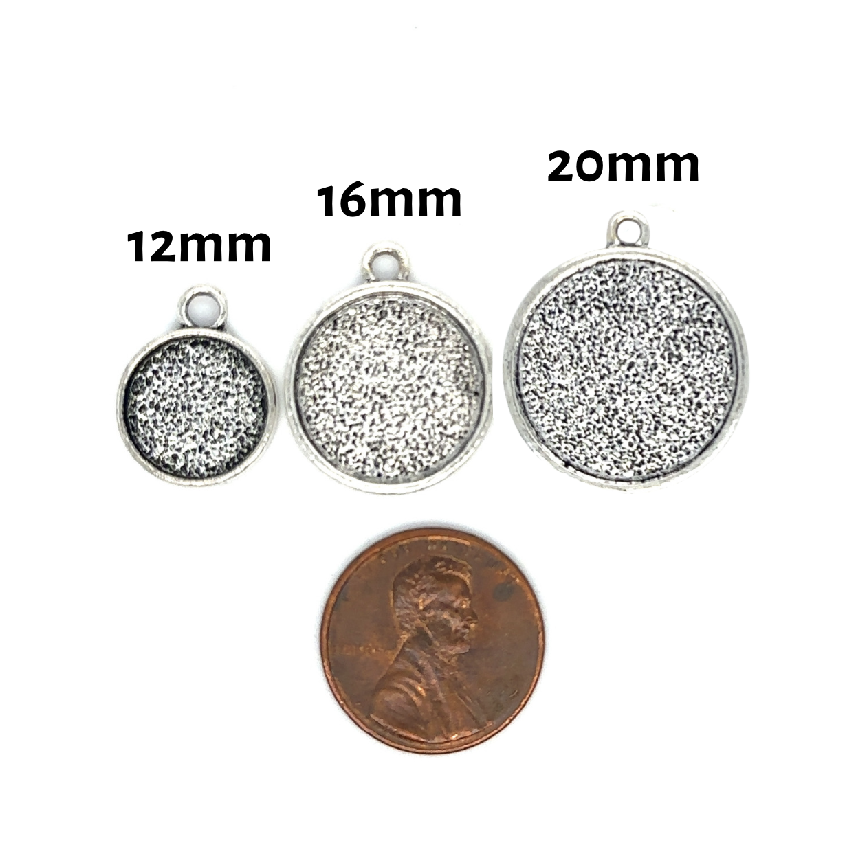 16mm Round Top Loop Pendant Bezel Setting