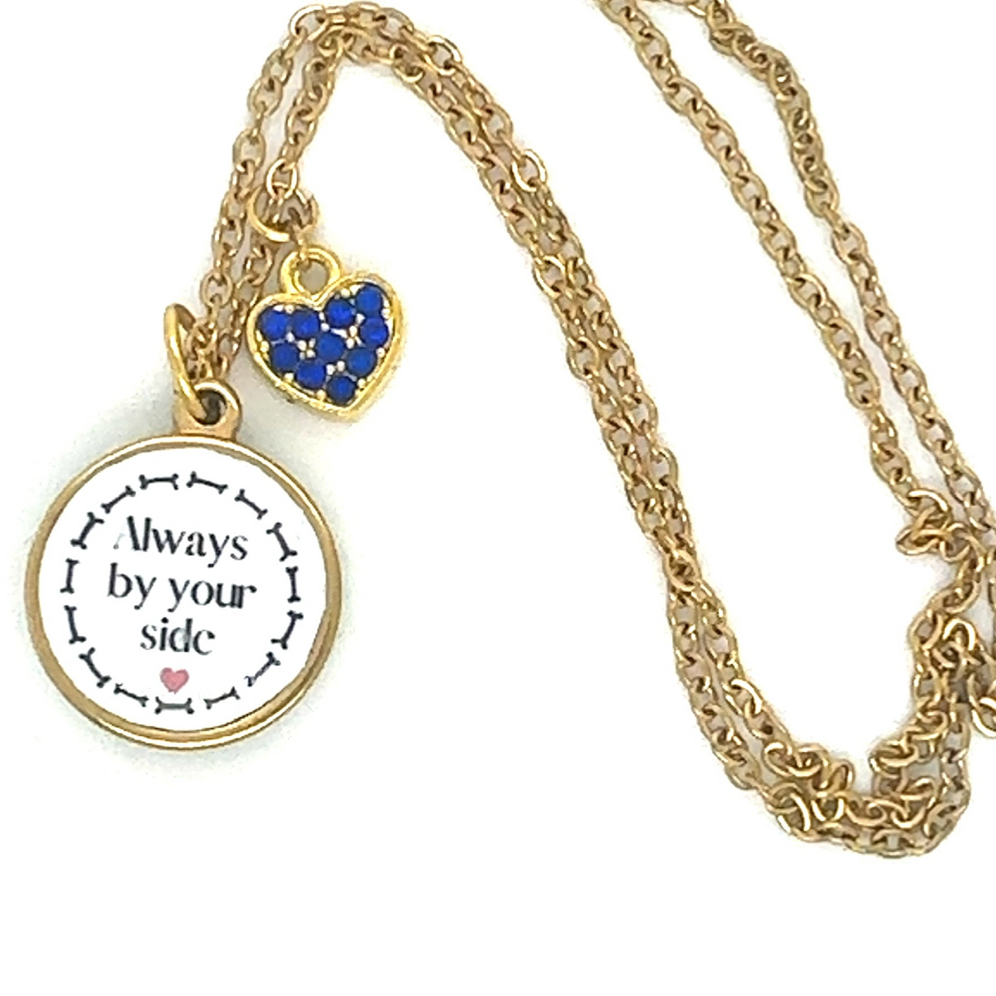 Pet Photo Necklace with Heart Charm - Perfect Pendants Plus