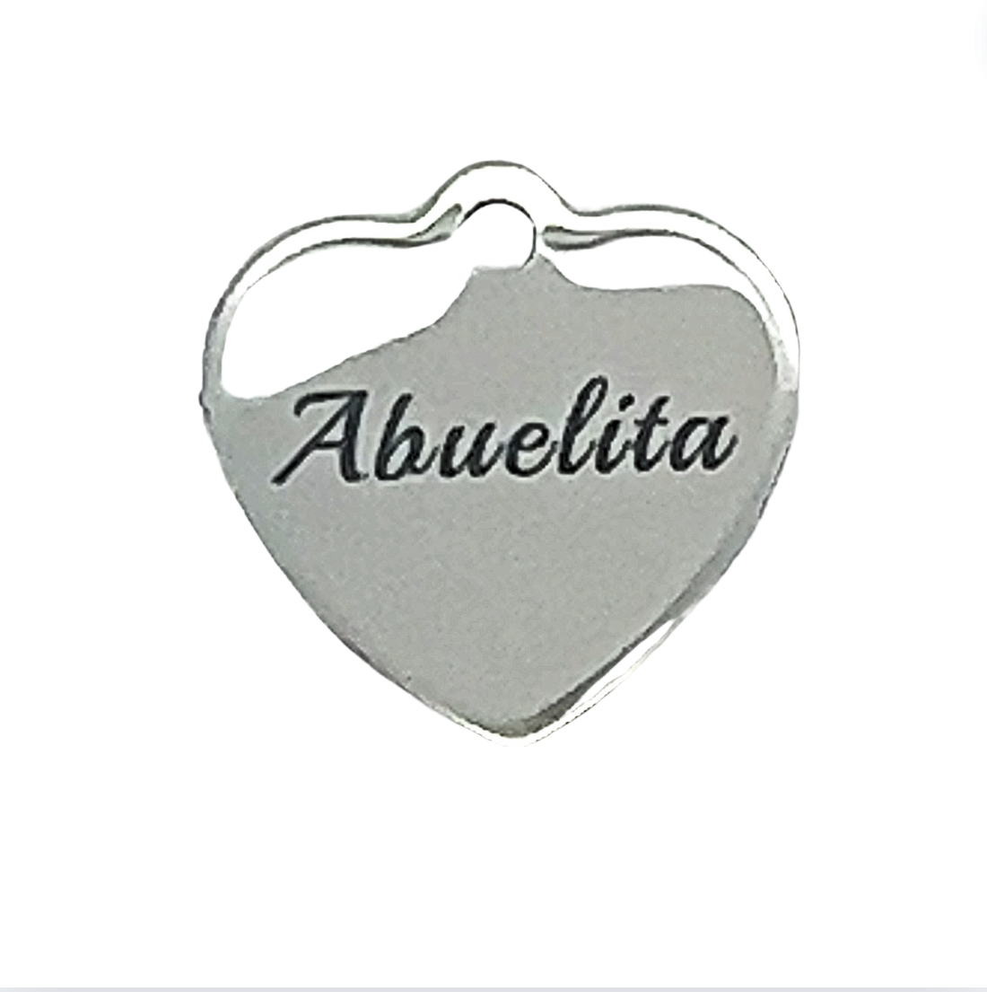 Spanish Abuelita Grandmother Silver Charm - Perfect Pendants Plus