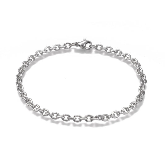 Stainless Steel Charm Bracelet making Kit 7 7/8 inches 20 cm - Perfect Pendants Plus