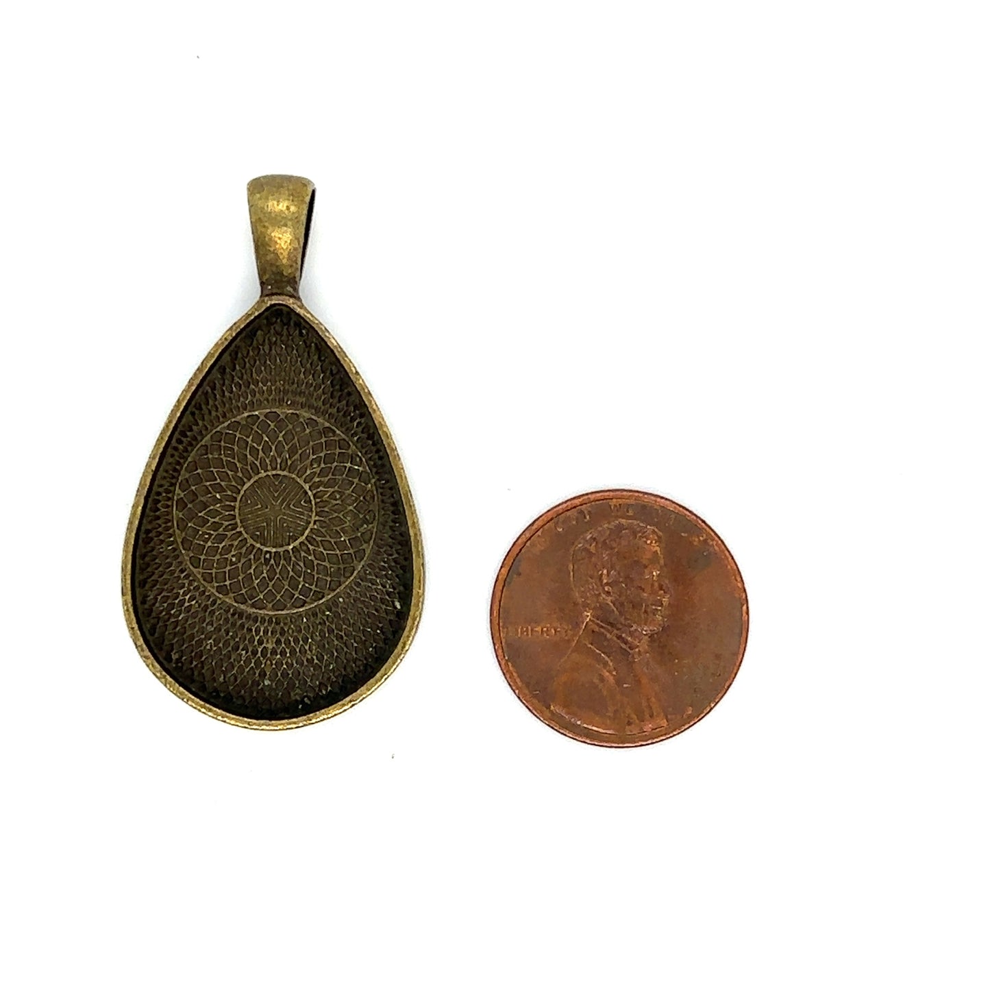 20x30mm Teardrop Shaped Necklace Pendant Setting - Perfect Pendants Plus