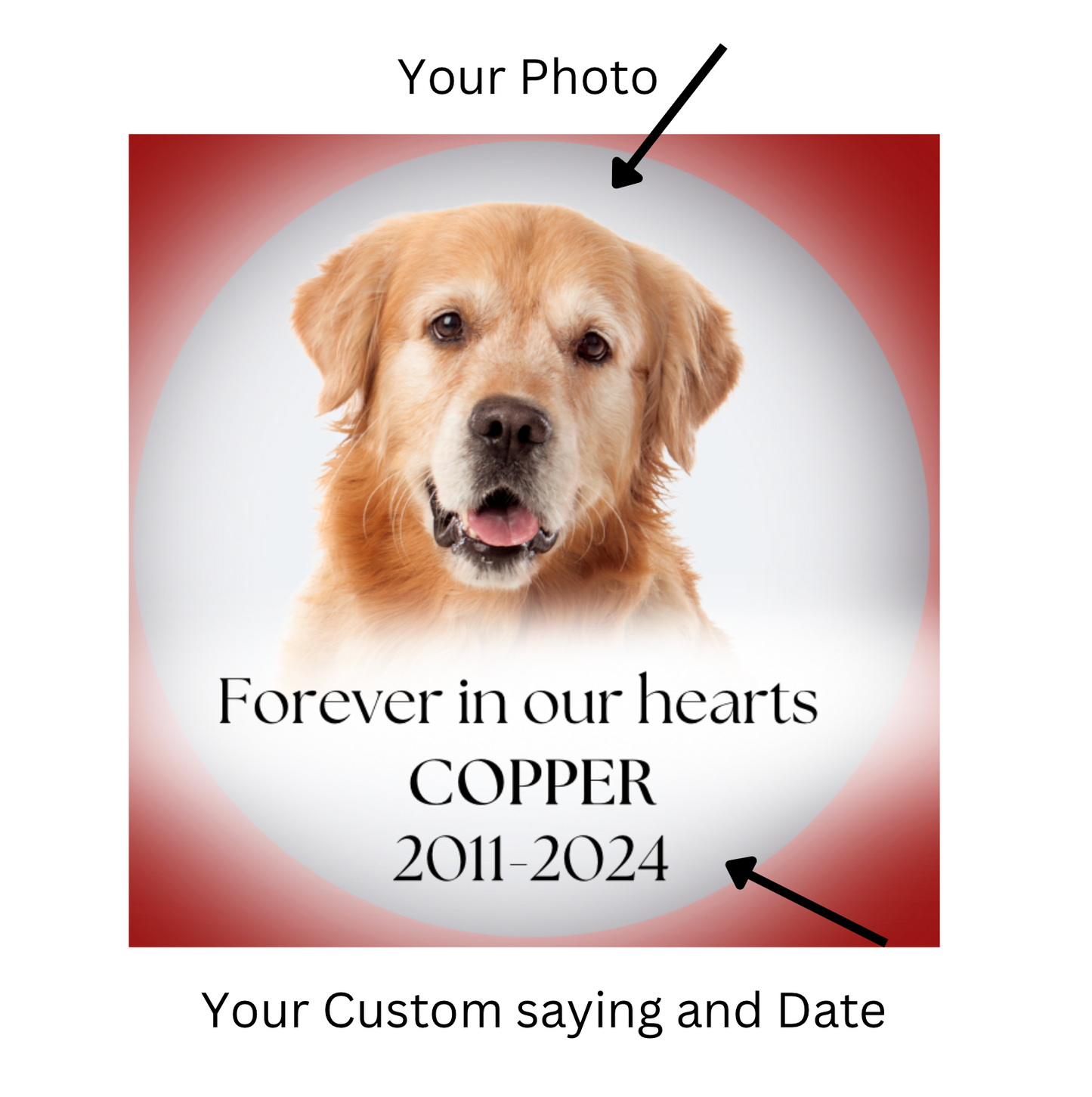 Personalized Christmas Ornament Loss of Pet - Perfect Pendants Plus