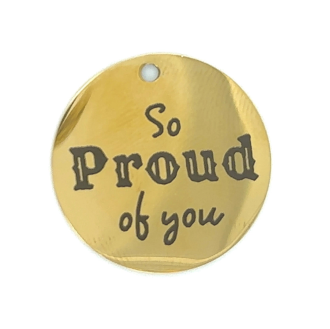Saying Charm "So Proud of You " Graduation Cap Charm - Perfect Pendants Plus