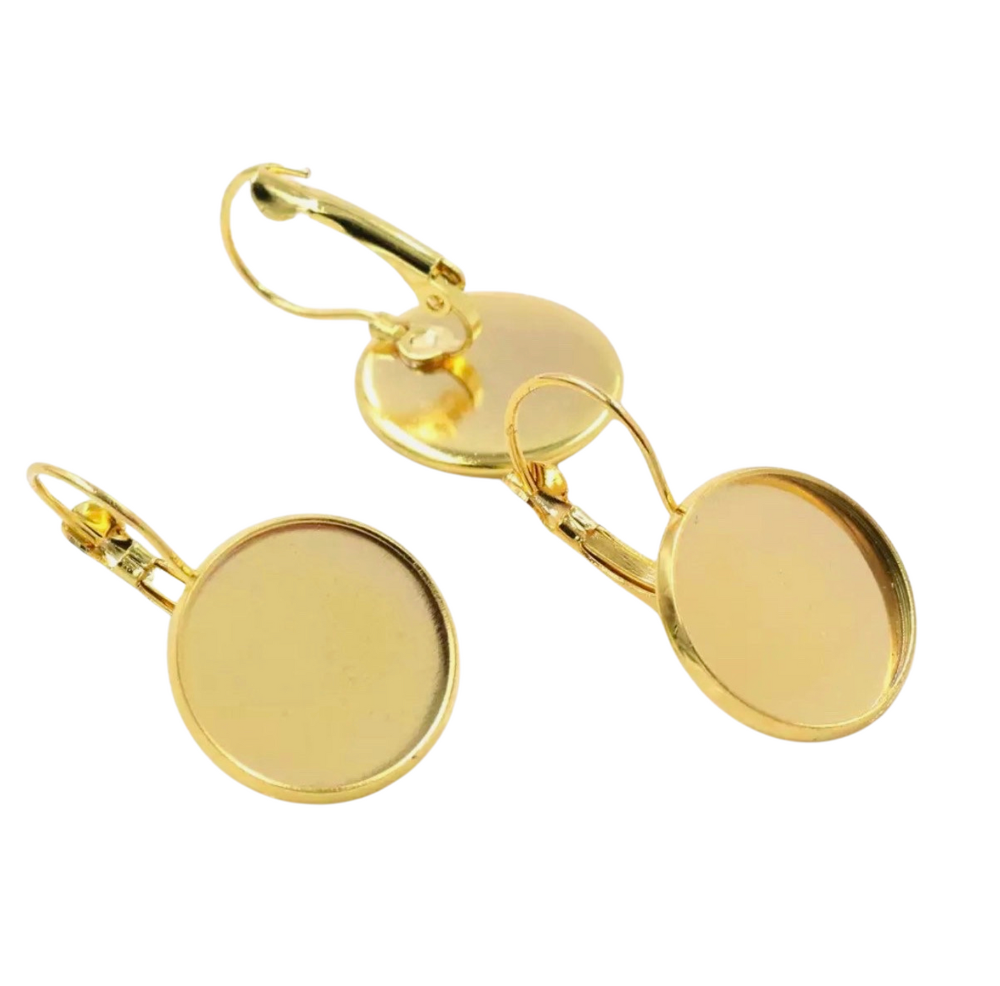 6 Pairs 18mm Round Earring Kits - with Glass - Perfect Pendants Plus