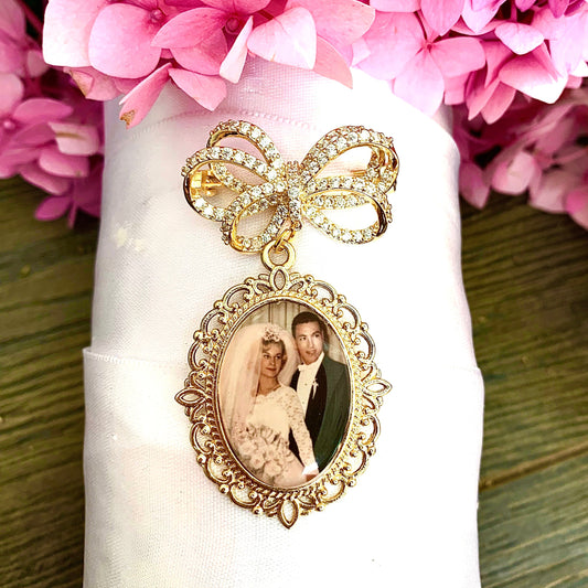 Wedding Photo Charm for Brides Bouquet