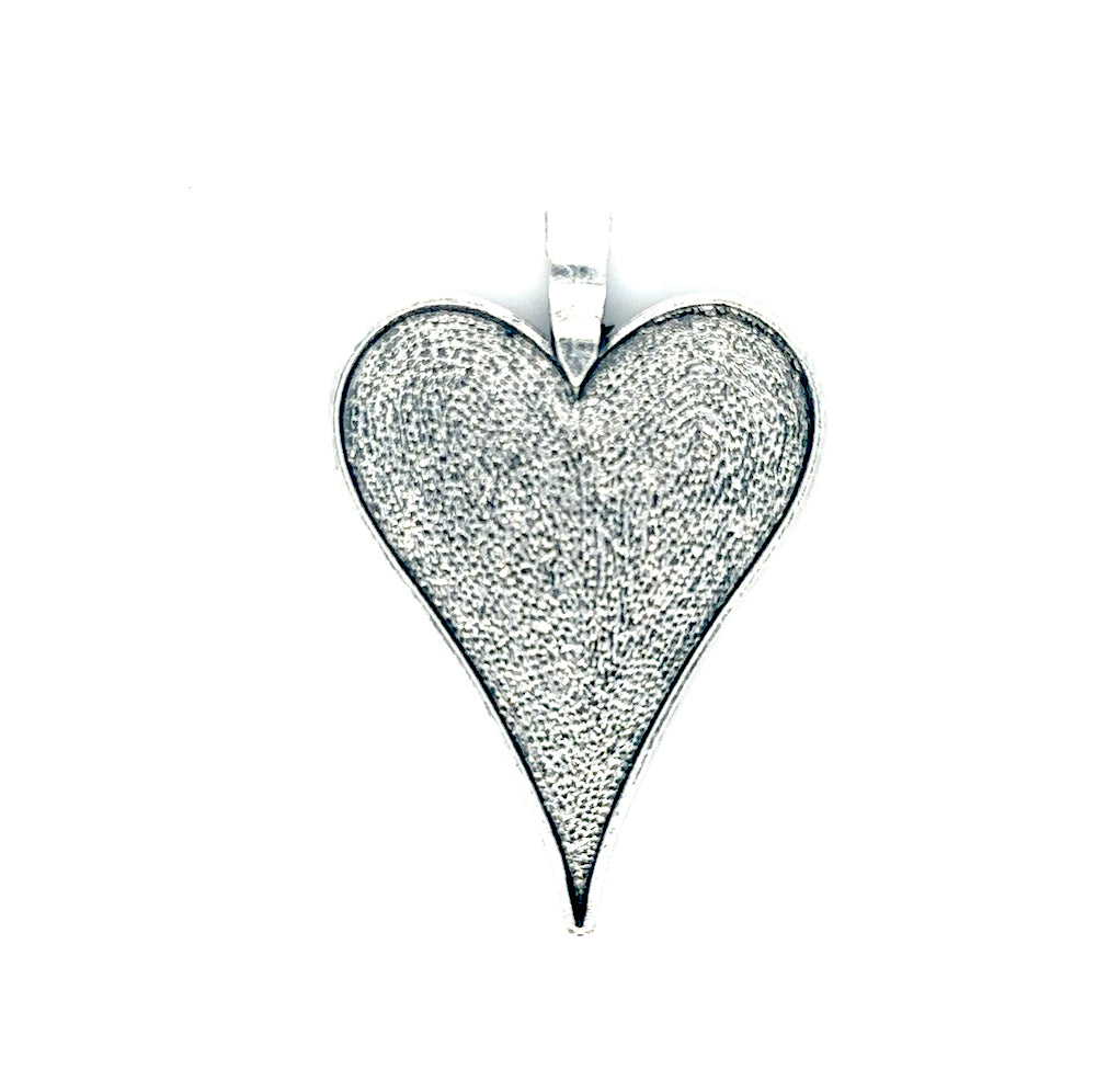 Heart Shaped Pendant Tray 35x48mm