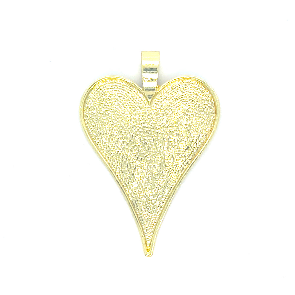 Heart Shaped Pendant Tray 35x48mm