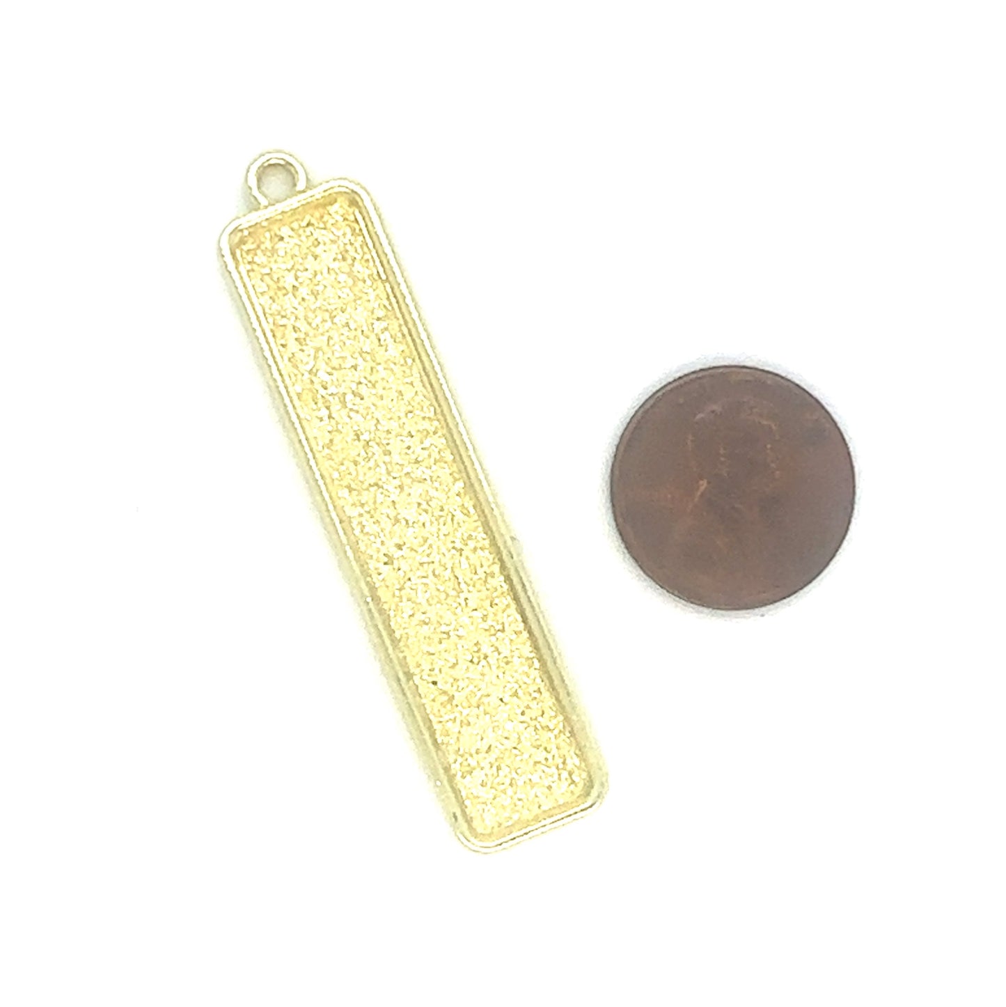 10x50mm Long Vertical Bezels Earring Blanks - Perfect Pendants Plus