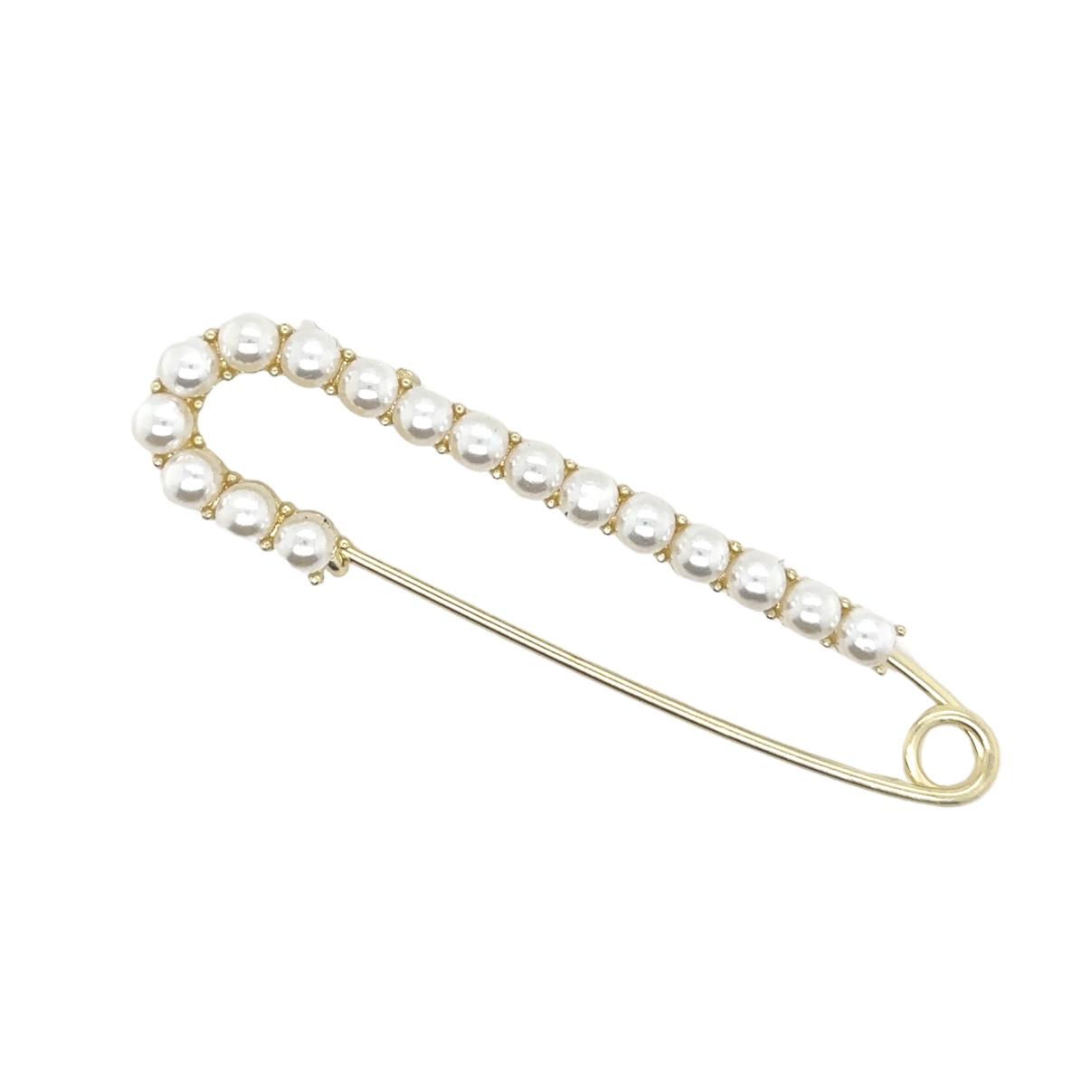 Large Pearl Pin Safety Brooch - Perfect Pendants Plus