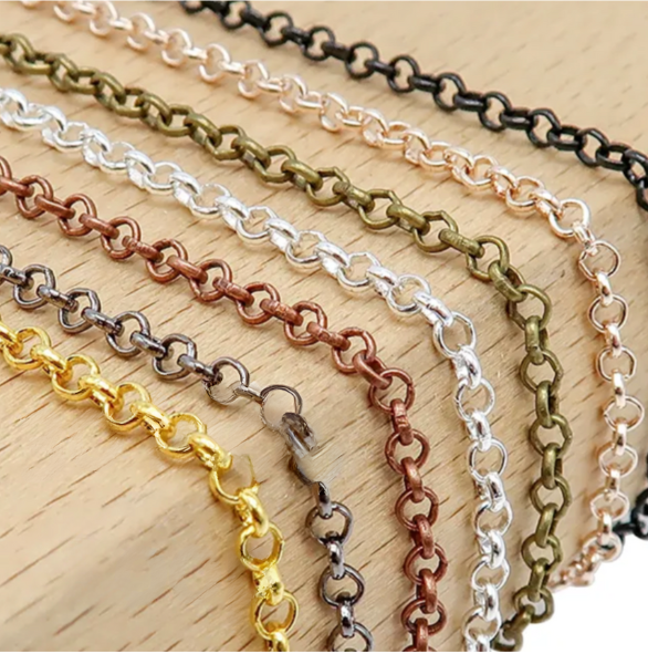 100 necklaces wholesale long chain necklaces for jewelry making loop style