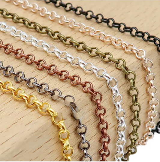 wholesale long chain necklaces for jewelry making loop style
