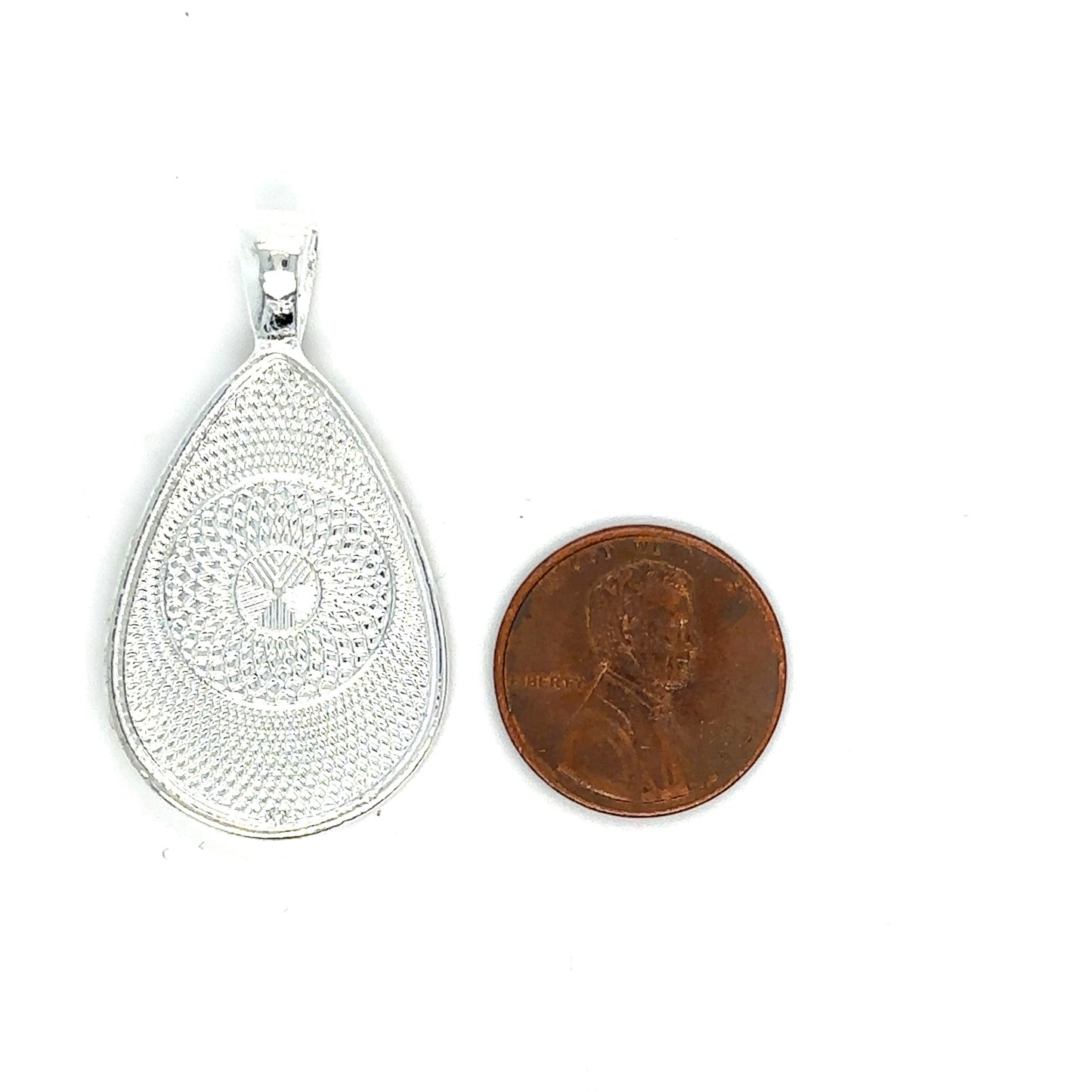 20x30mm Teardrop Shaped Necklace Pendant Setting