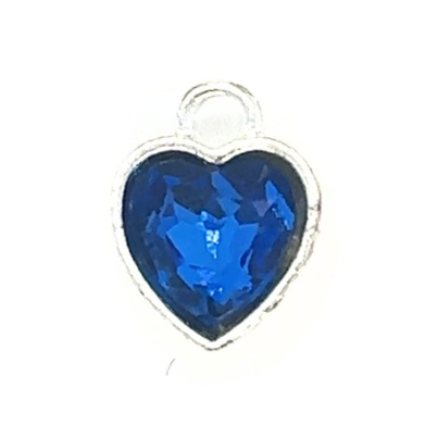 Heart Shaped Blue Charm "Something Blue" Add on Wedding Bouquet - Perfect Pendants Plus
