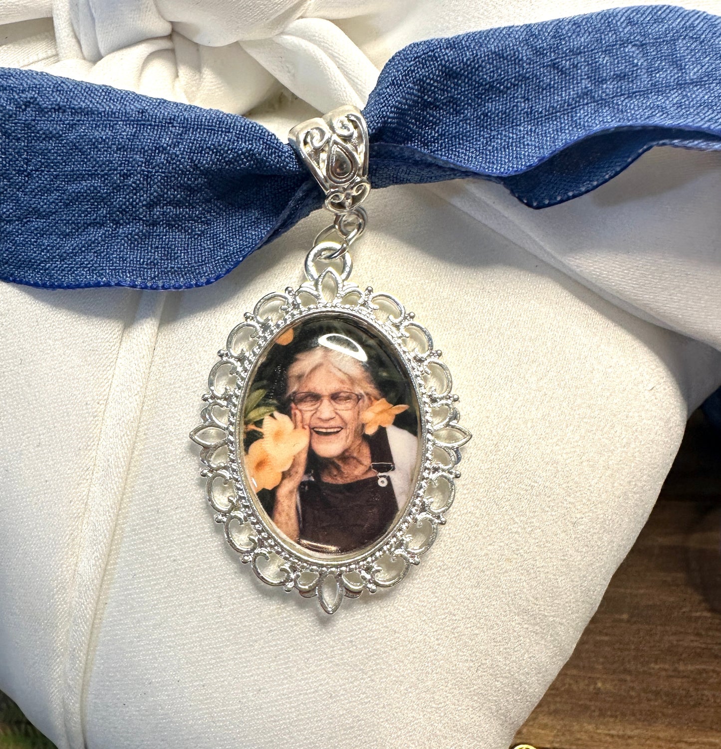 Walk With Me Wedding Memorial Photo Charm