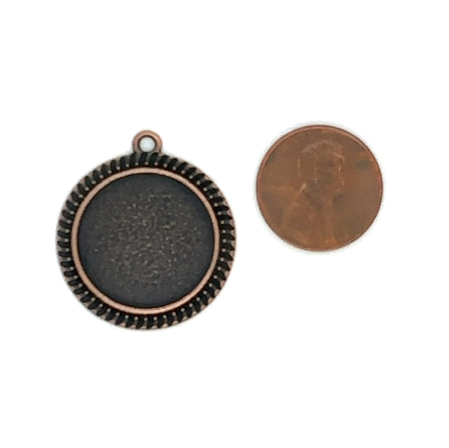 20mm Round Beaded Edge Bezels Jewelry Making Charms